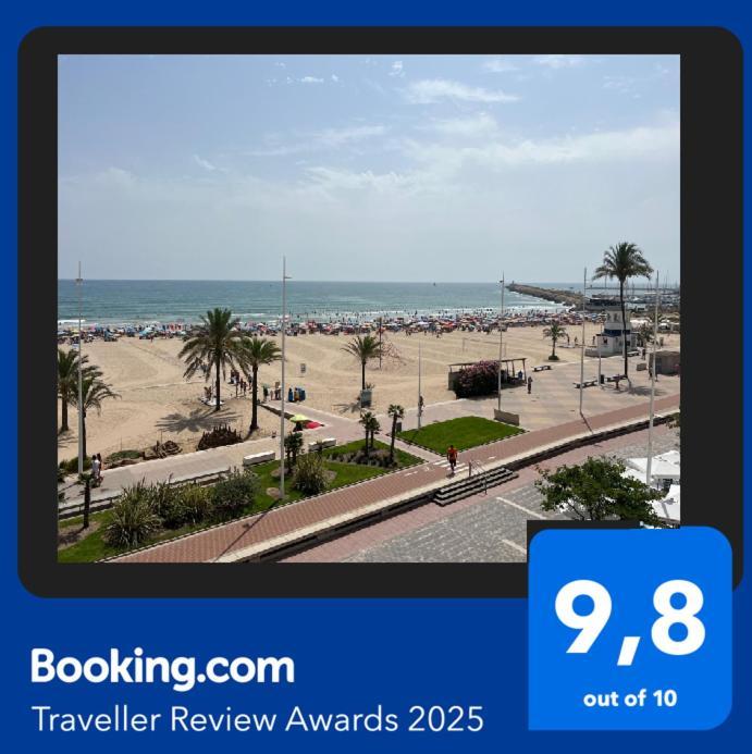 Apartamento 1ª Linea De Playa - Con Piscina Y Parking Playa de Gandia ภายนอก รูปภาพ