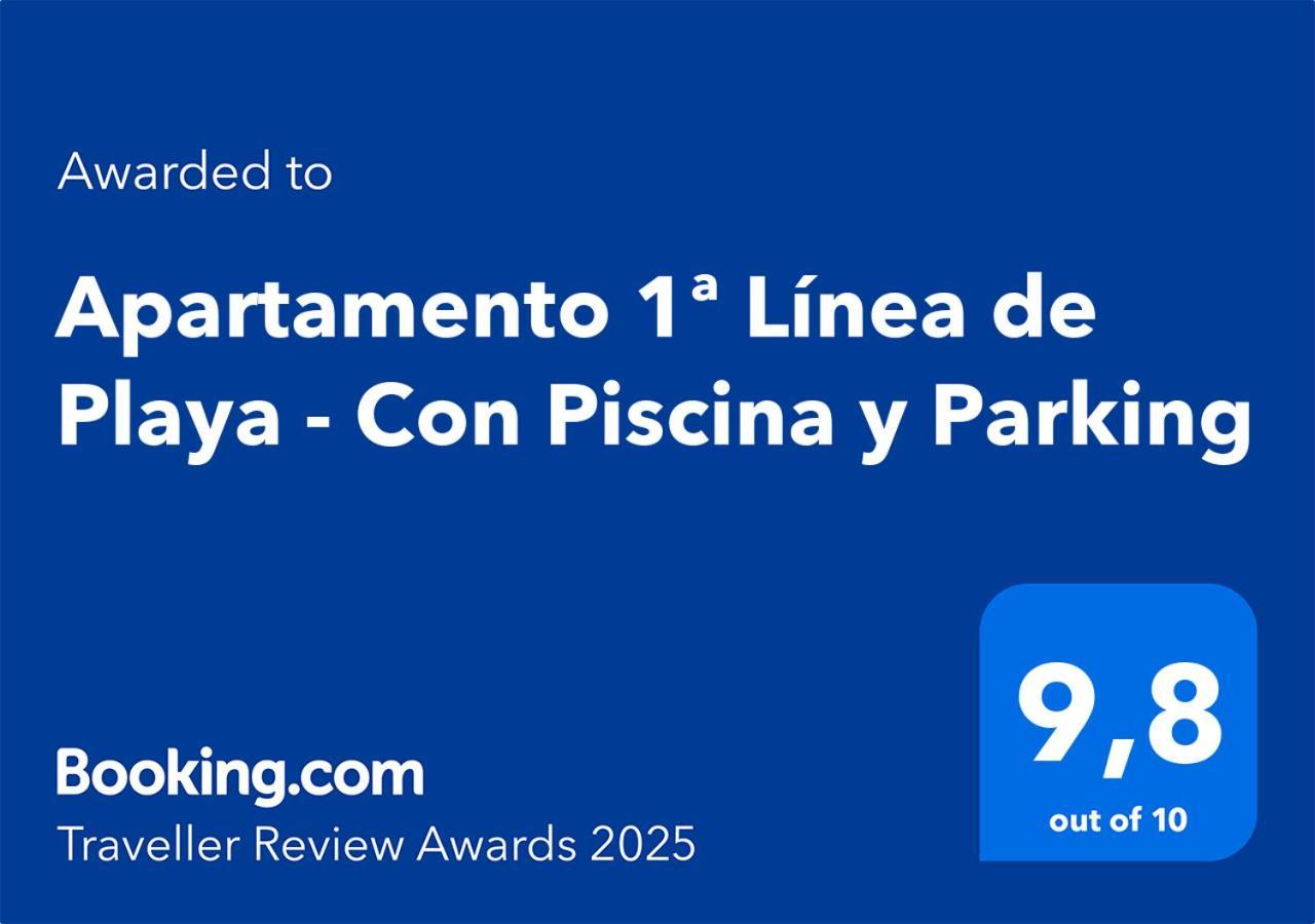 Apartamento 1ª Linea De Playa - Con Piscina Y Parking Playa de Gandia ภายนอก รูปภาพ
